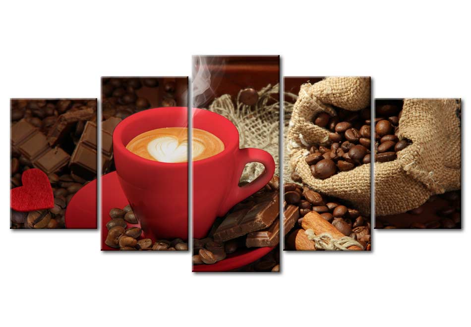 Stretched Canvas Still Life Art - Love Espresso