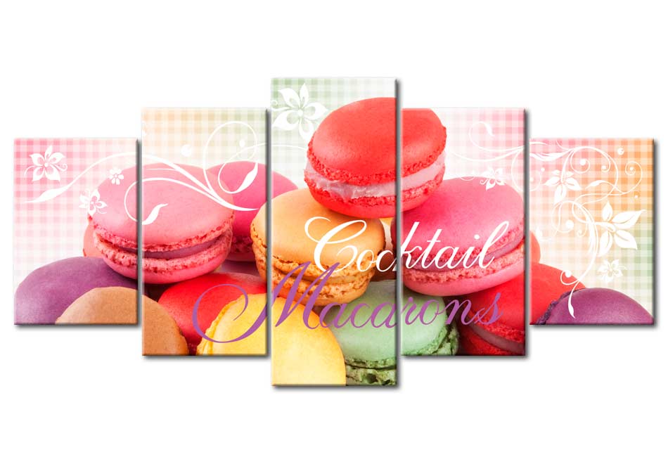 Stretched Canvas Still Life Art - Sweet Macarons