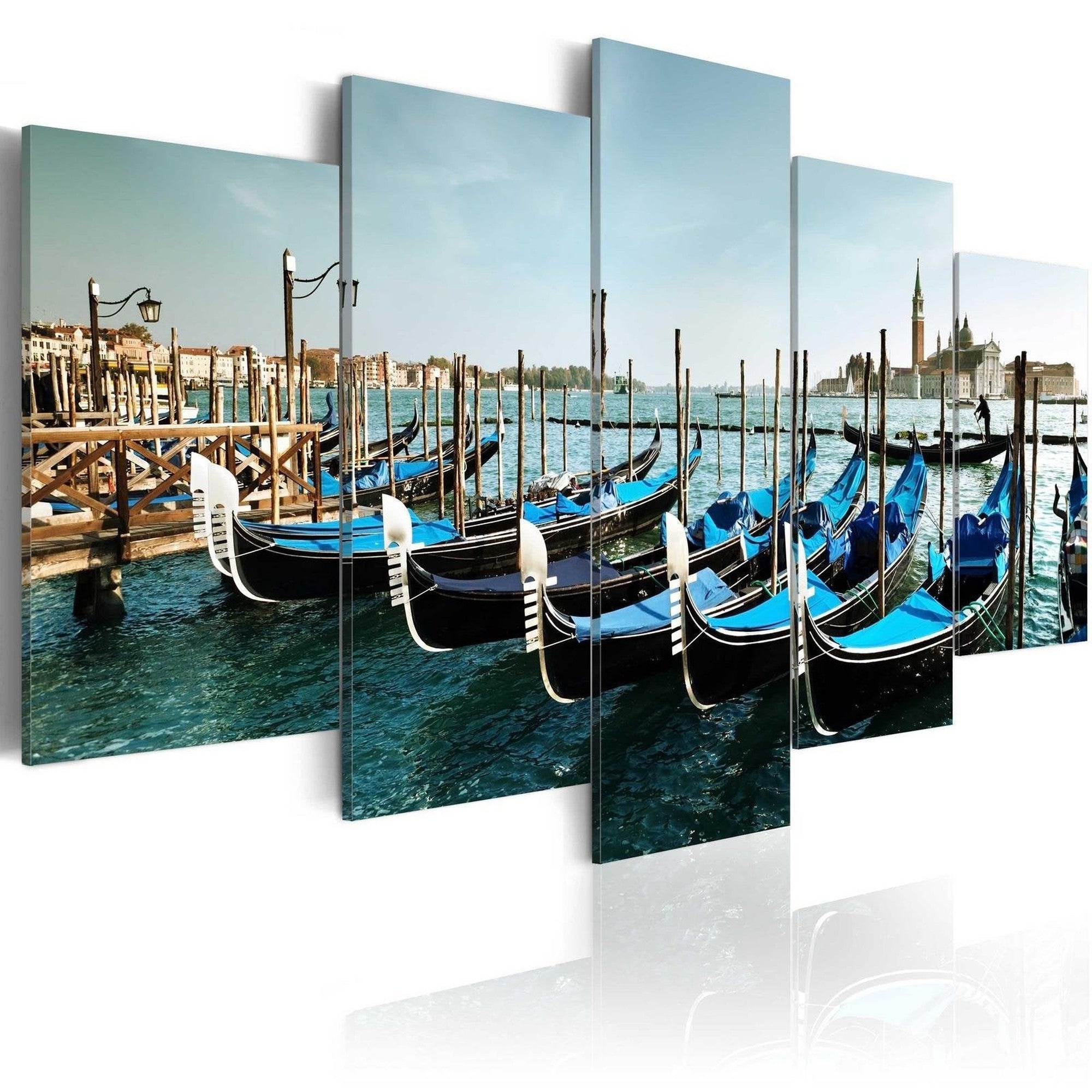 Stretched Canvas Places - A Canal In Venice-Tiptophomedecor