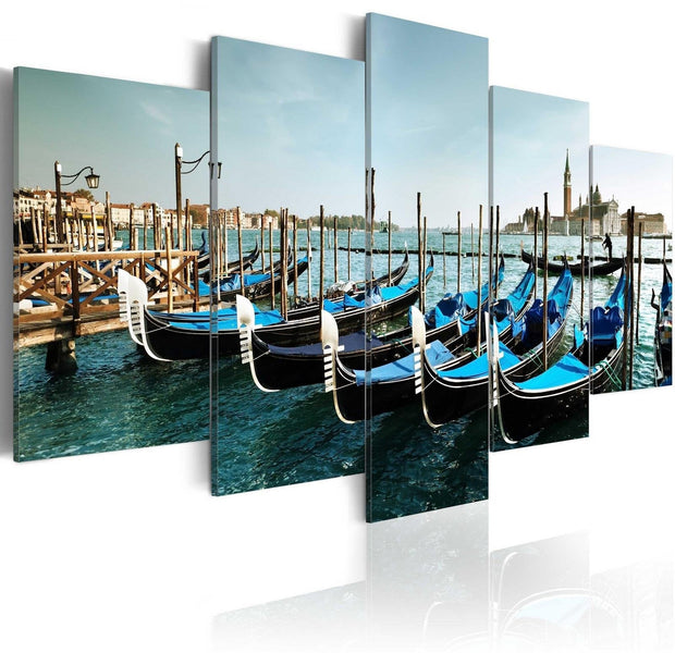 Stretched Canvas Places - A Canal In Venice-Tiptophomedecor