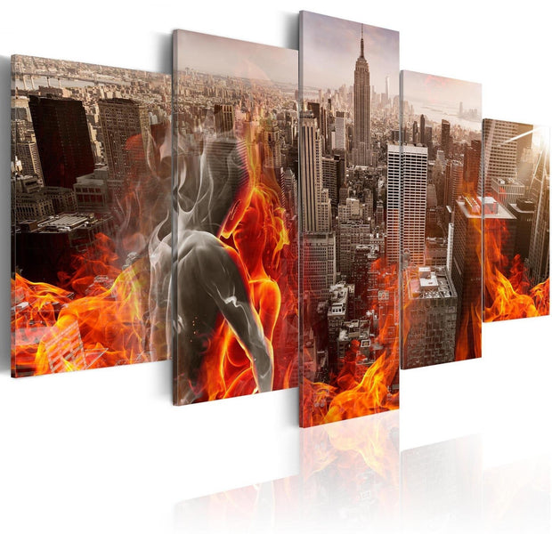 Stretched Canvas Places - City Of Love-Tiptophomedecor