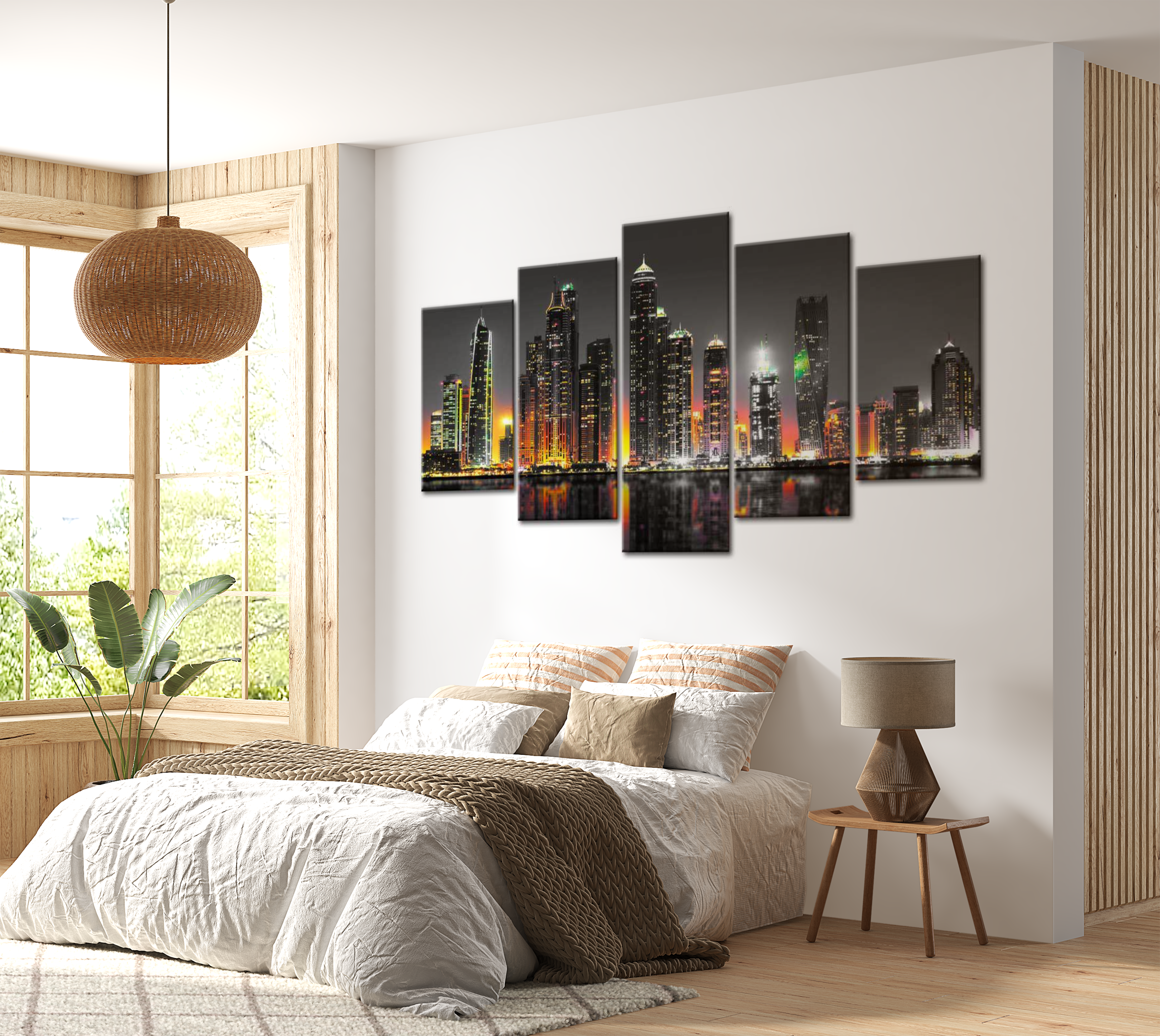 Stretched Canvas Wall Art - Desertic City 40"Wx20"H