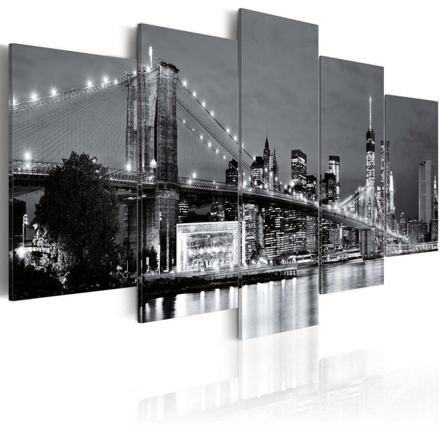 Stretched Canvas Places - Black-And-White Glimpse-Tiptophomedecor