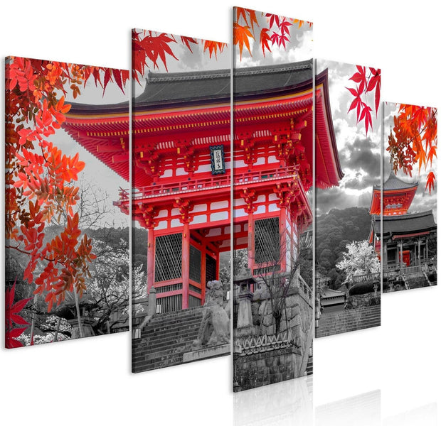 Stretched Canvas Places - Kyoto, Japan Wide-Tiptophomedecor