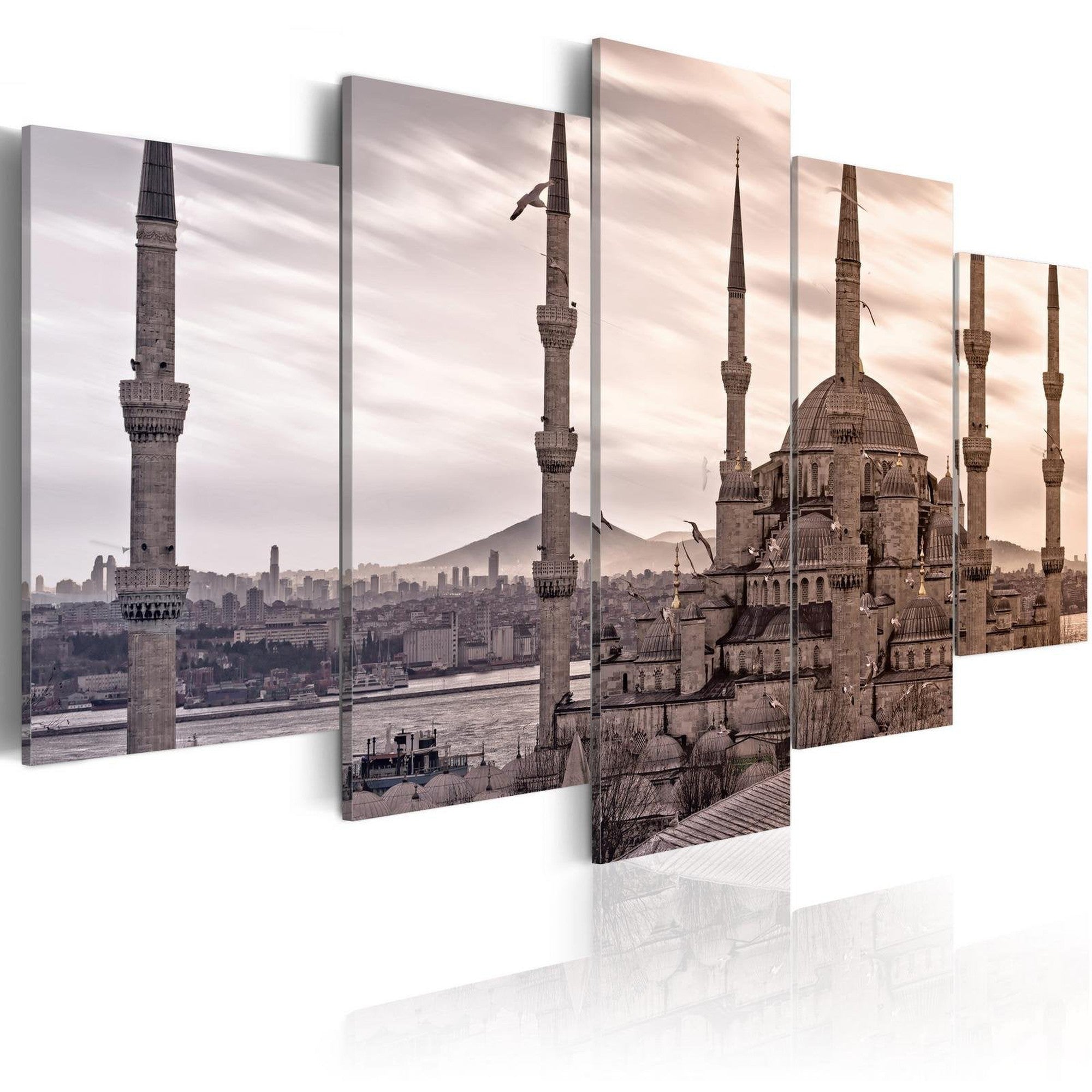 Stretched Canvas Places - Mosque On Near East-Tiptophomedecor