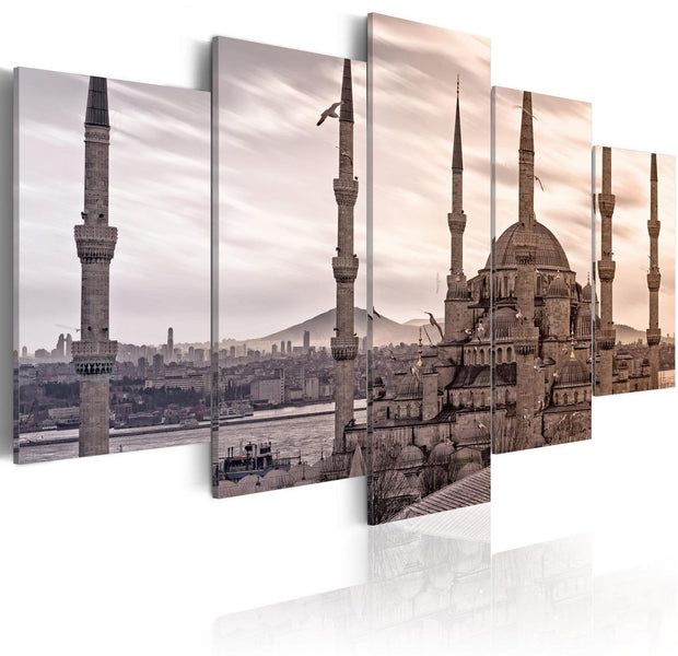 Stretched Canvas Places - Mosque On Near East-Tiptophomedecor