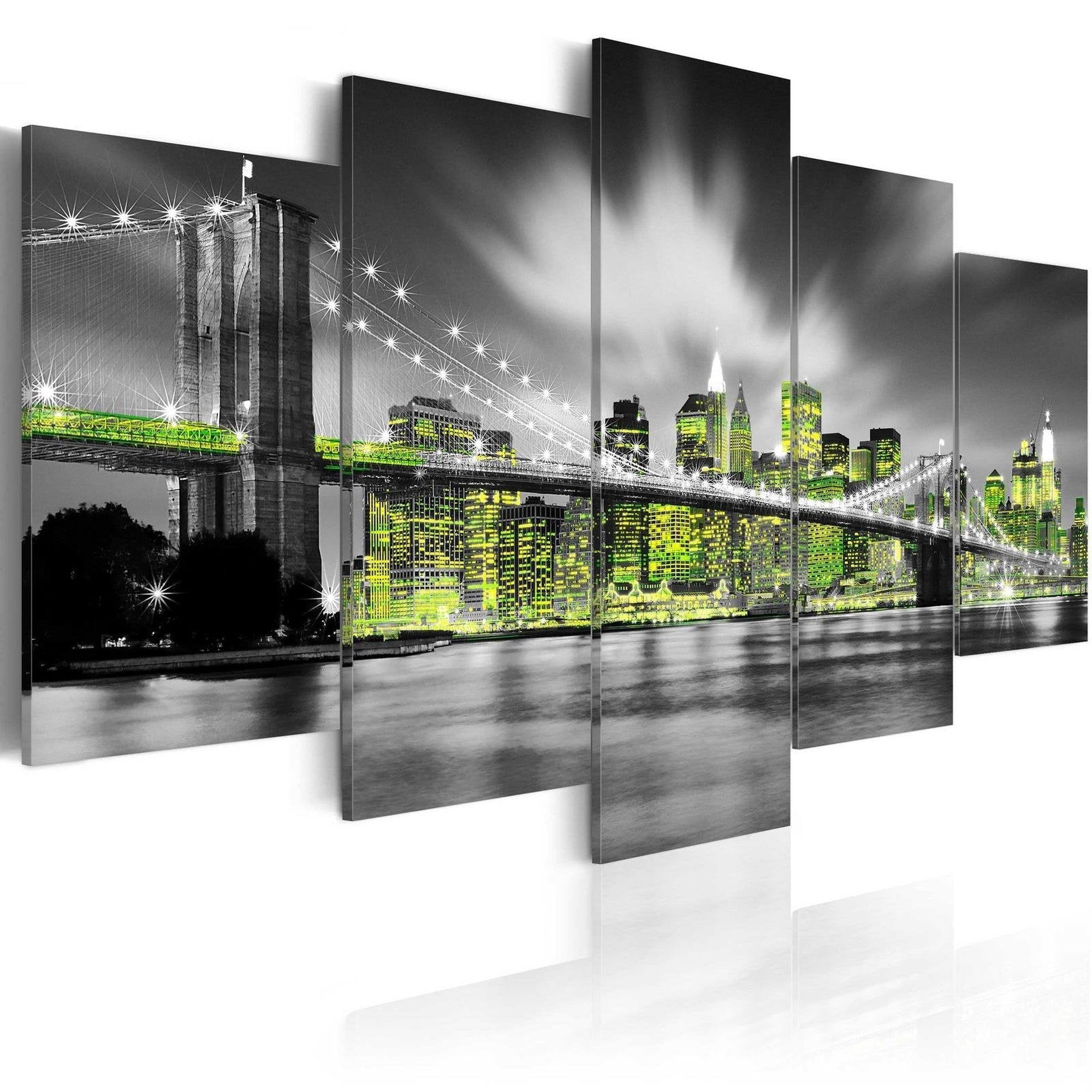 Stretched Canvas Places - Lime Soul Of New York-Tiptophomedecor