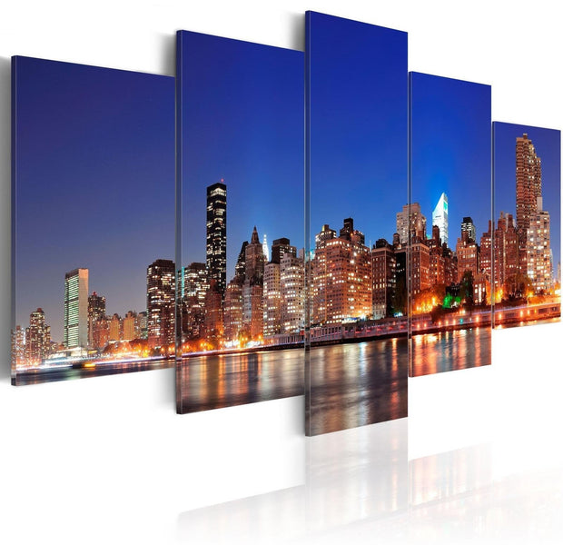 Stretched Canvas Places - New York In Close-Up-Tiptophomedecor