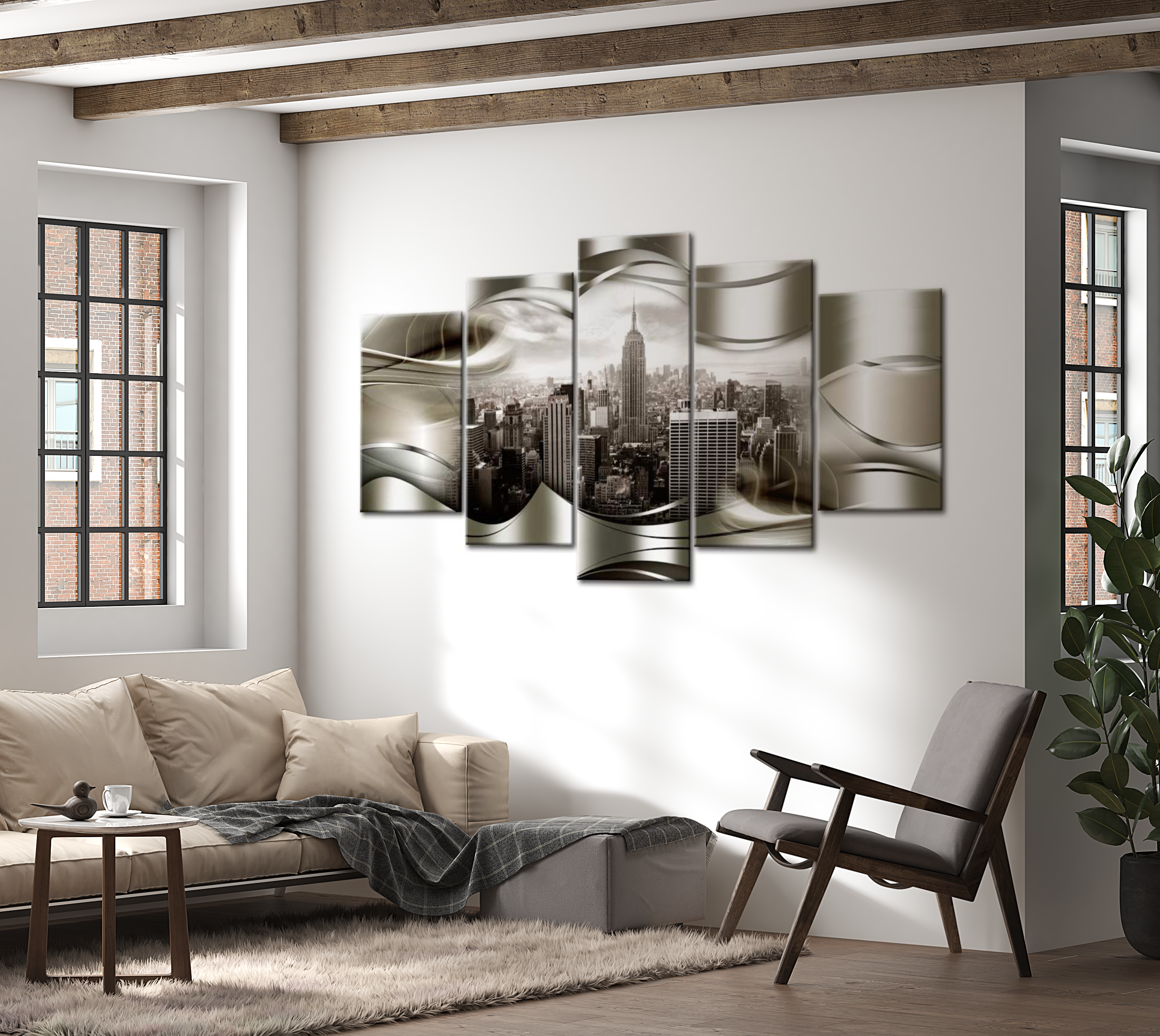 Stretched Canvas Wall Art - New York In My Dreams - 5 Pieces