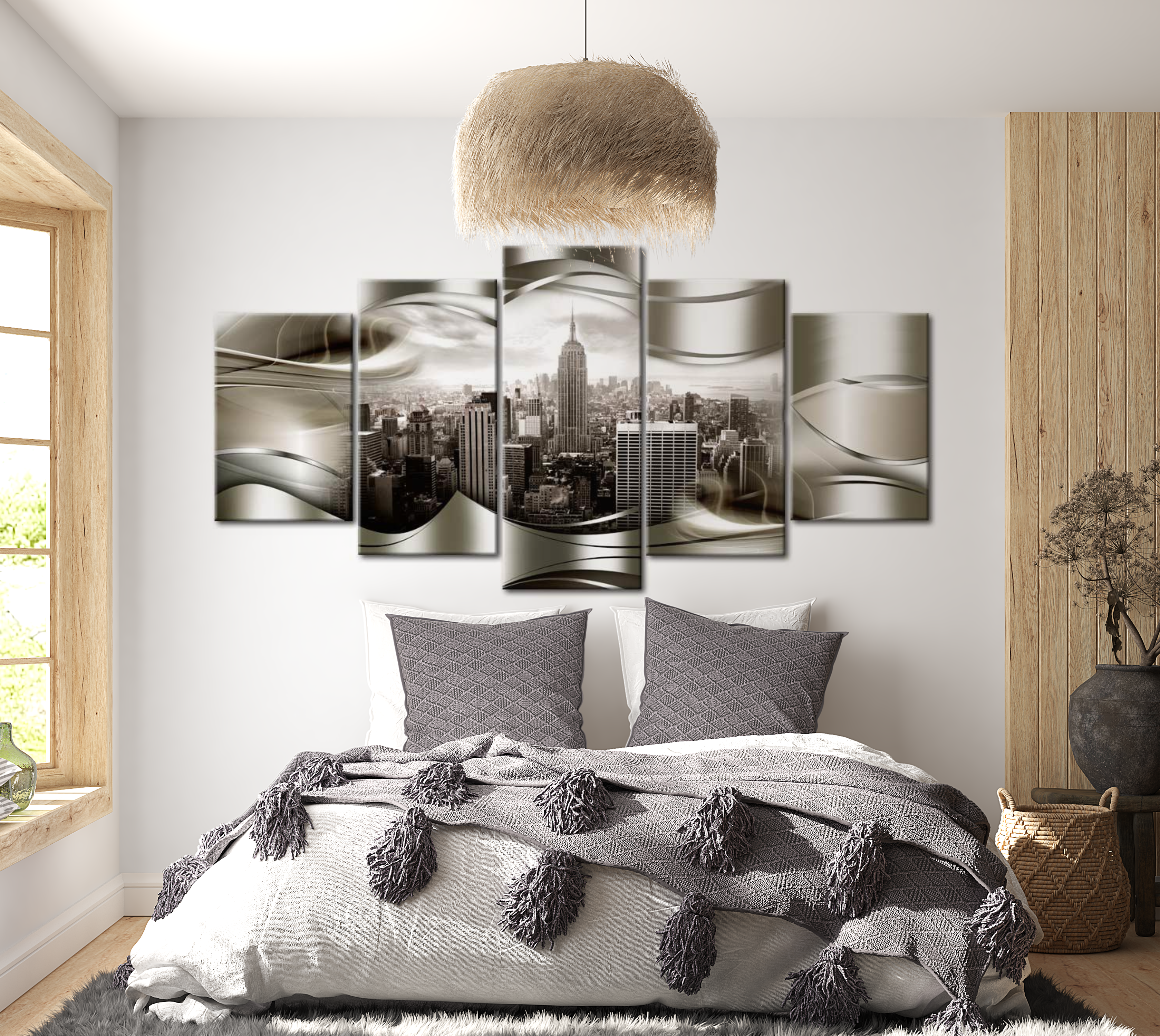 Stretched Canvas Wall Art - Hazel New York 40"Wx20"H