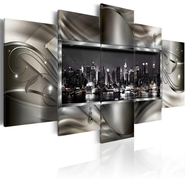 Stretched Canvas Places - Night In New York Iii-Tiptophomedecor