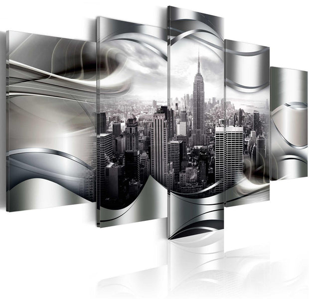 Stretched Canvas Places - Platinum New York-Tiptophomedecor