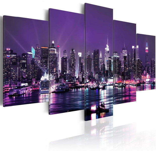 Stretched Canvas Places - Purple Sky-Tiptophomedecor
