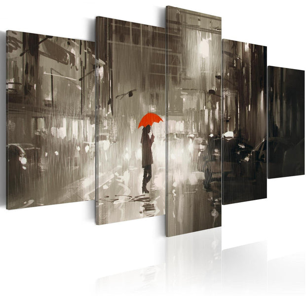 Stretched Canvas Places - Rain City-Tiptophomedecor