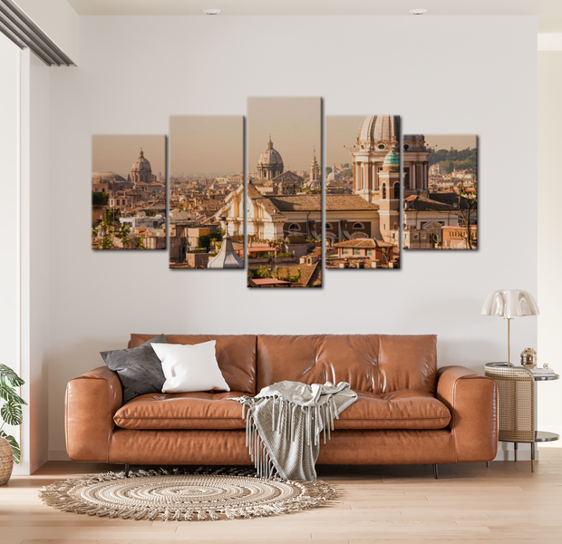Stretched Canvas Wall Art - Rome - 5 Pieces