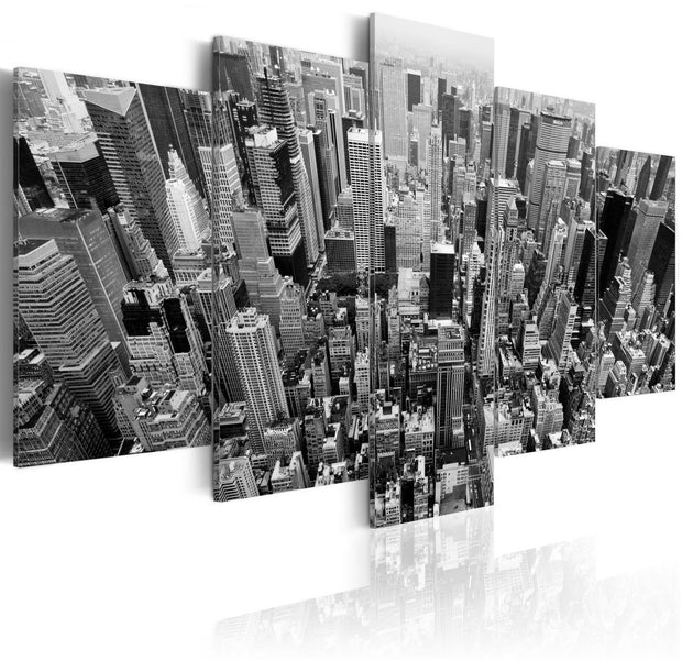 Stretched Canvas Places - Skyscrapers In New York-Tiptophomedecor