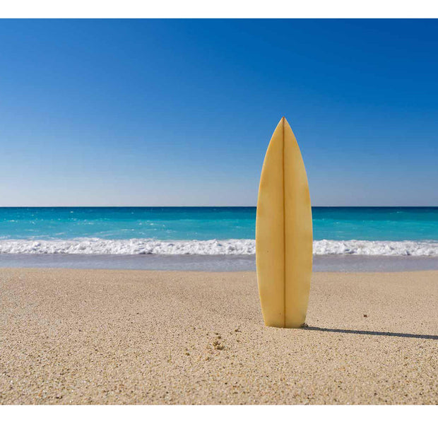 Surf Wallpaper Wall Mural - Surfboard on the Beach