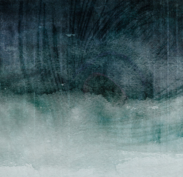 Surface Texture Wallpaper Wall Mural - Blue Concrete Expression