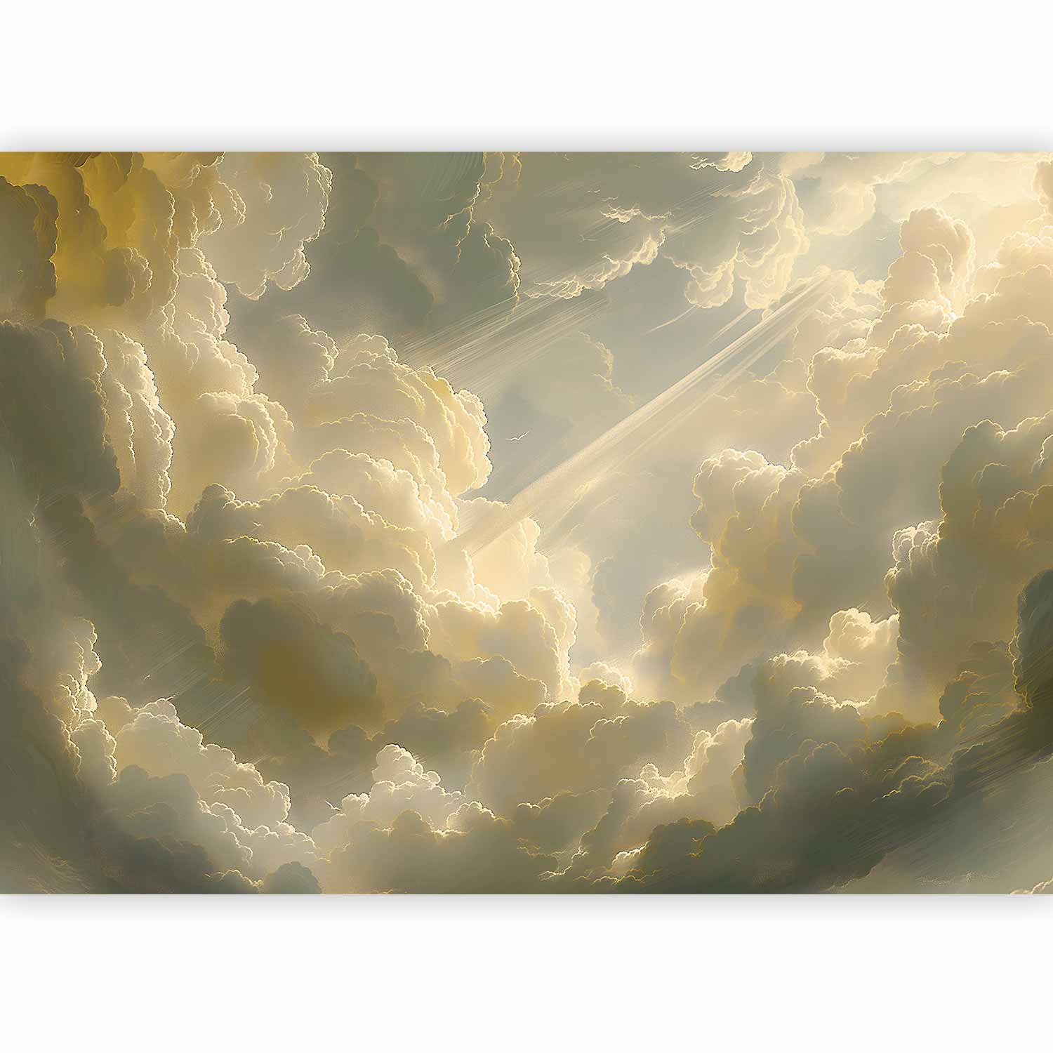 Surface Texture Wallpaper Wall Mural - Cloudy Morning Sunshine