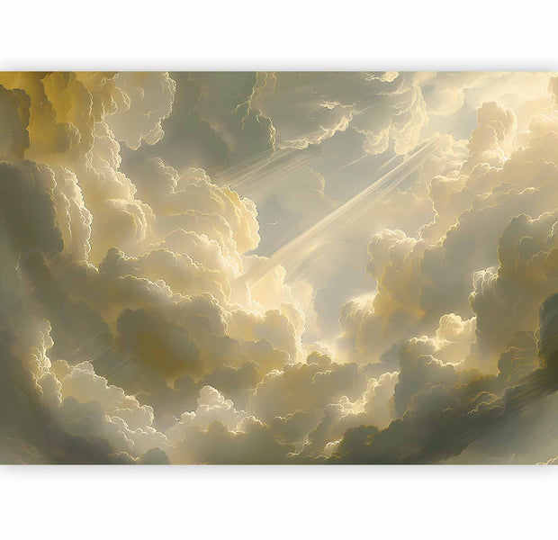 Surface Texture Wallpaper Wall Mural - Cloudy Morning Sunshine