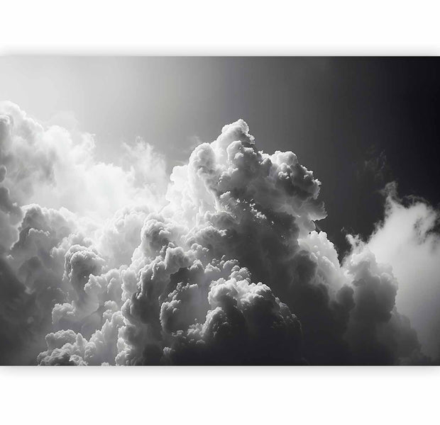 Surface Texture Wallpaper Wall Mural - Dark Sunny Clouds