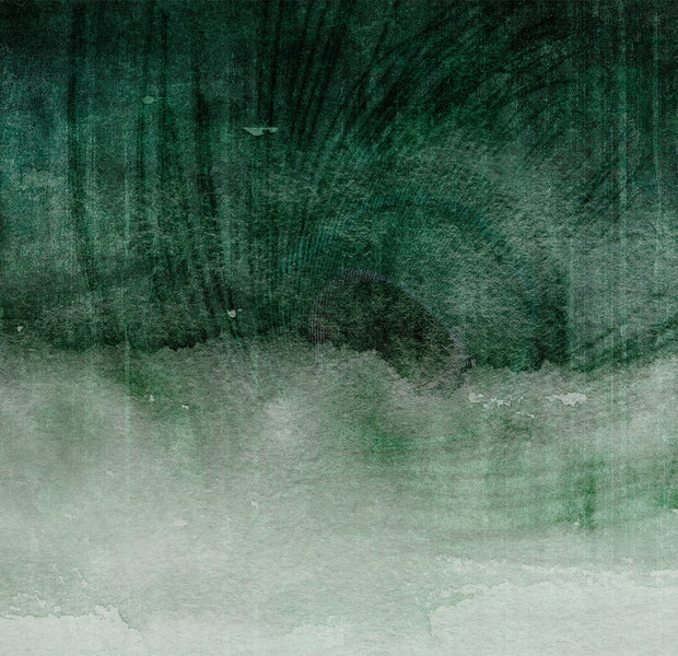 Surface Texture Wallpaper Wall Mural - Green Concrete Expression