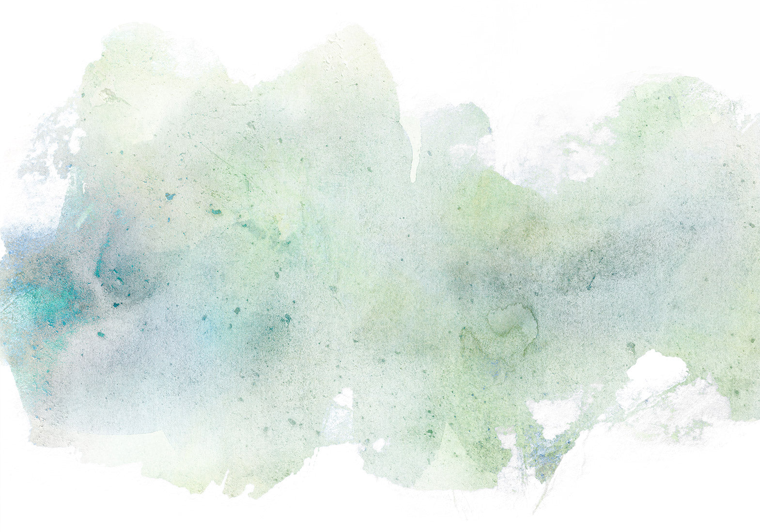 Surface Texture Wallpaper Wall Mural - Pastel Mint Watercolor