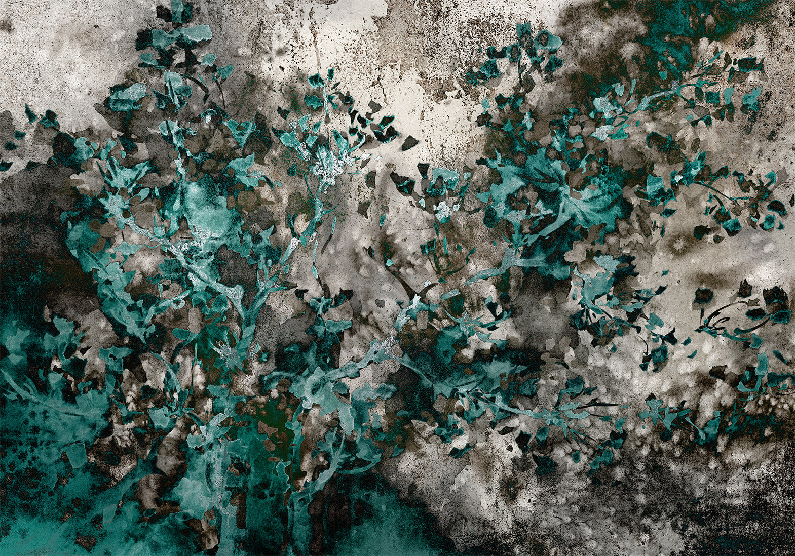 Surface Texture Wallpaper Wall Mural - Scandinavian Green