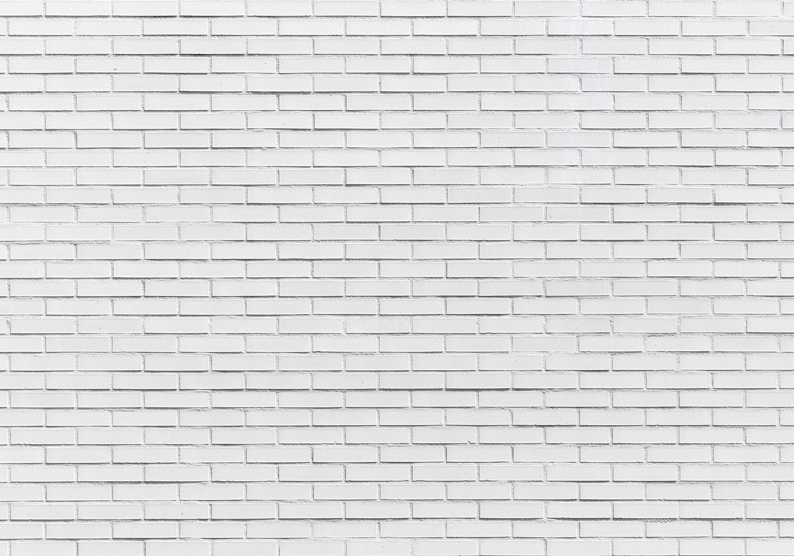 Surface Texture Wallpaper Wall Mural - Snow White Brick Wall