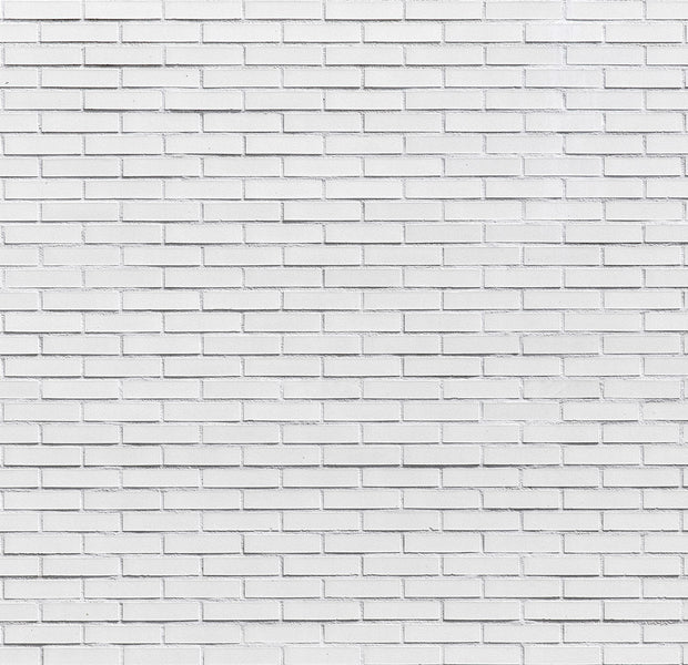 Surface Texture Wallpaper Wall Mural - Snow White Brick Wall