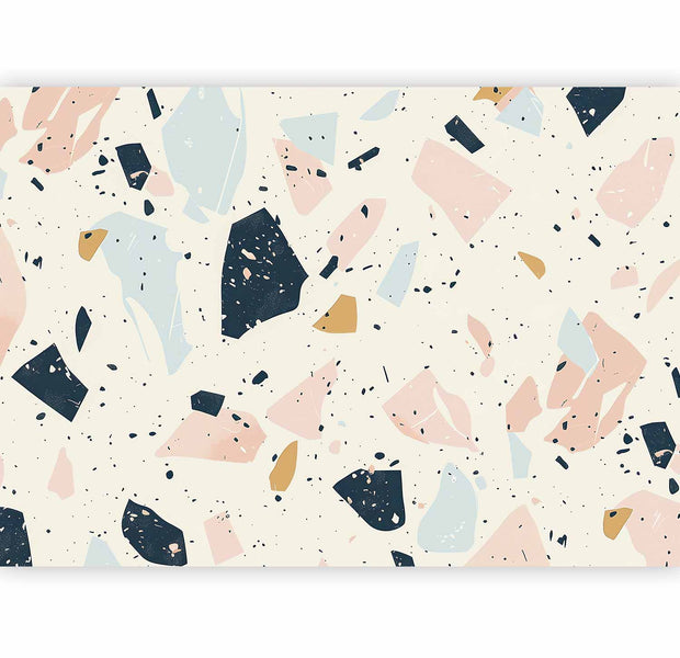 Surface Texture Wallpaper Wall Mural - Terrazzo With Large Stones
