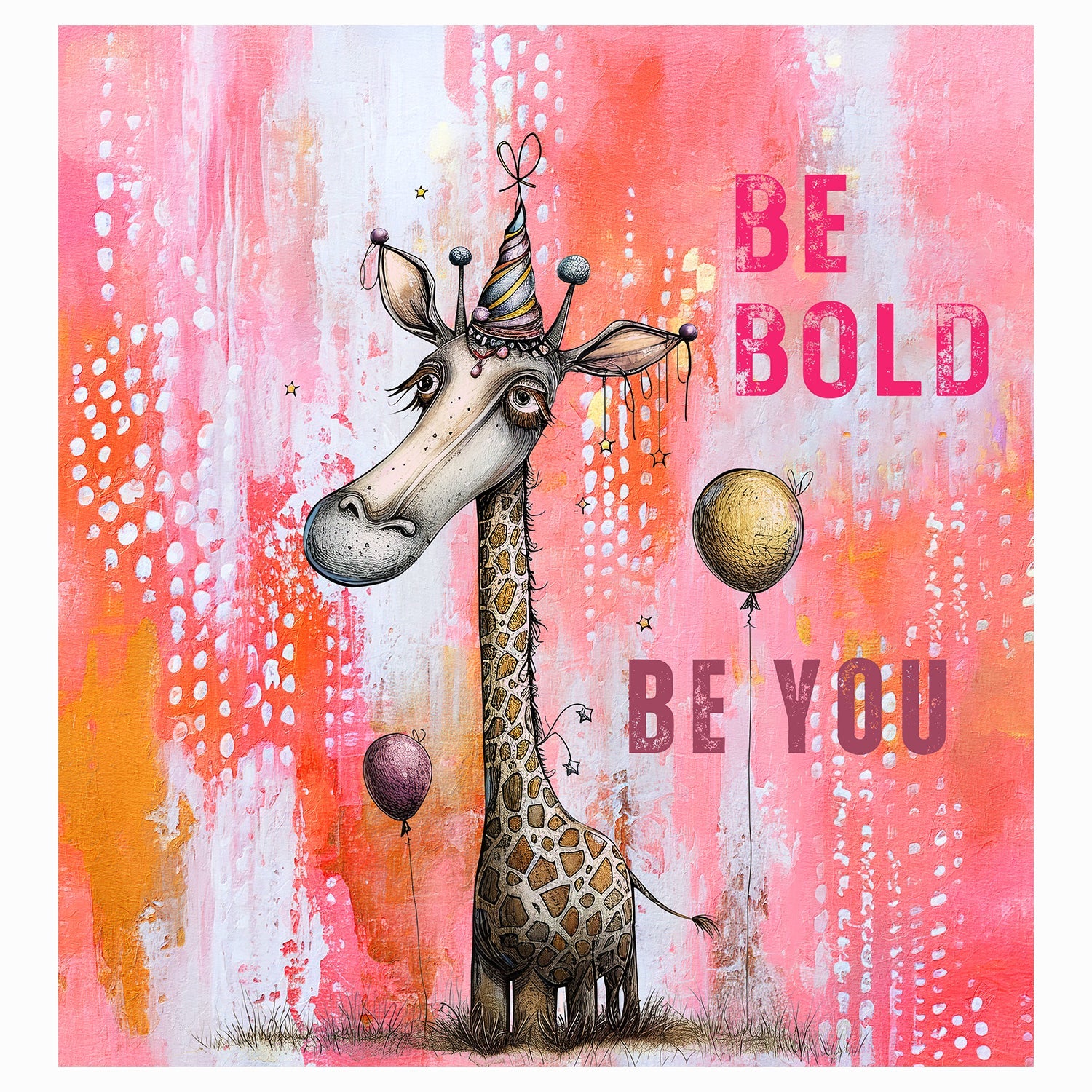 Premium Wallpaper Wall Mural - Giraffe Be Bold