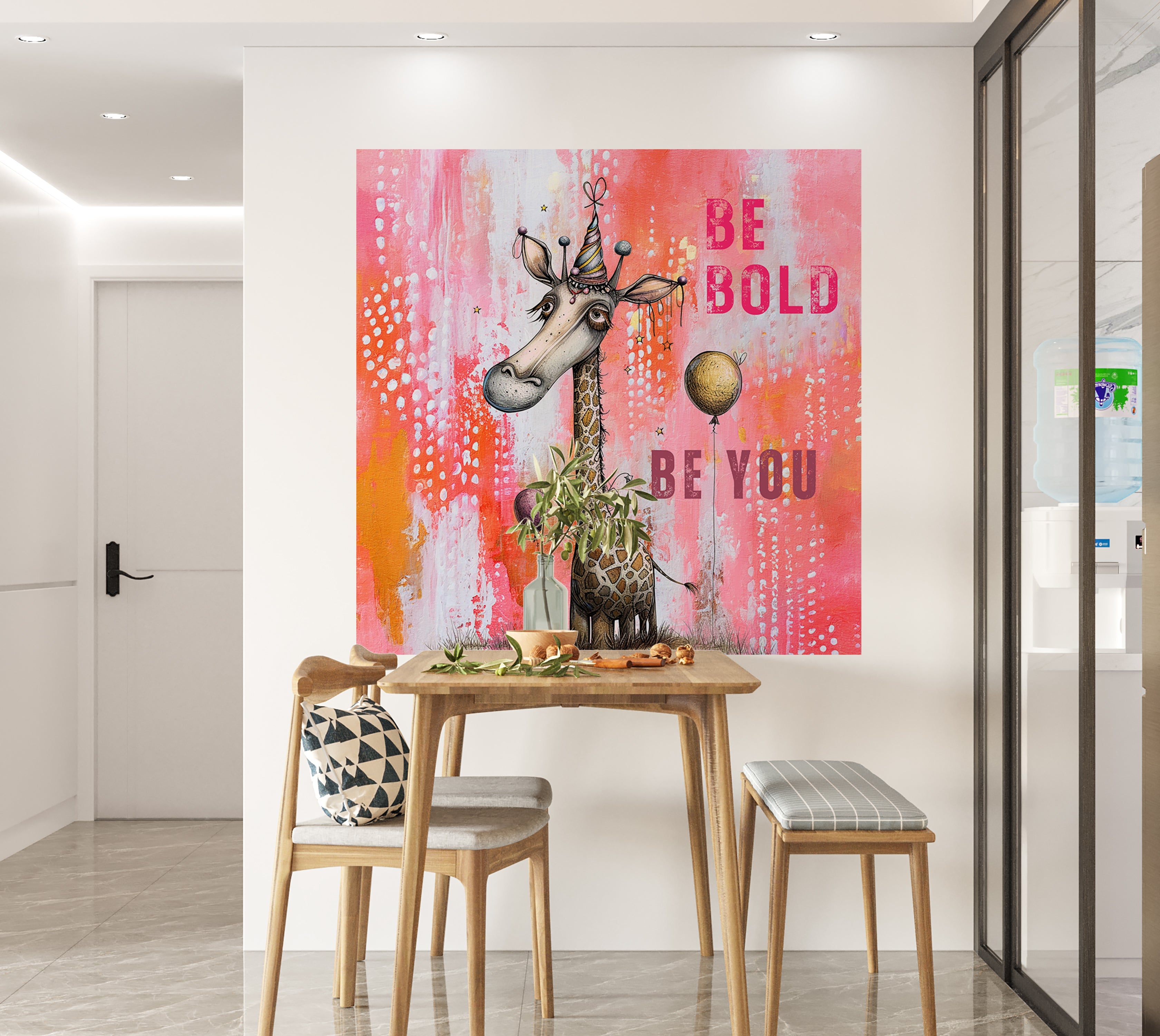 Premium Wallpaper Wall Mural - Giraffe Be Bold