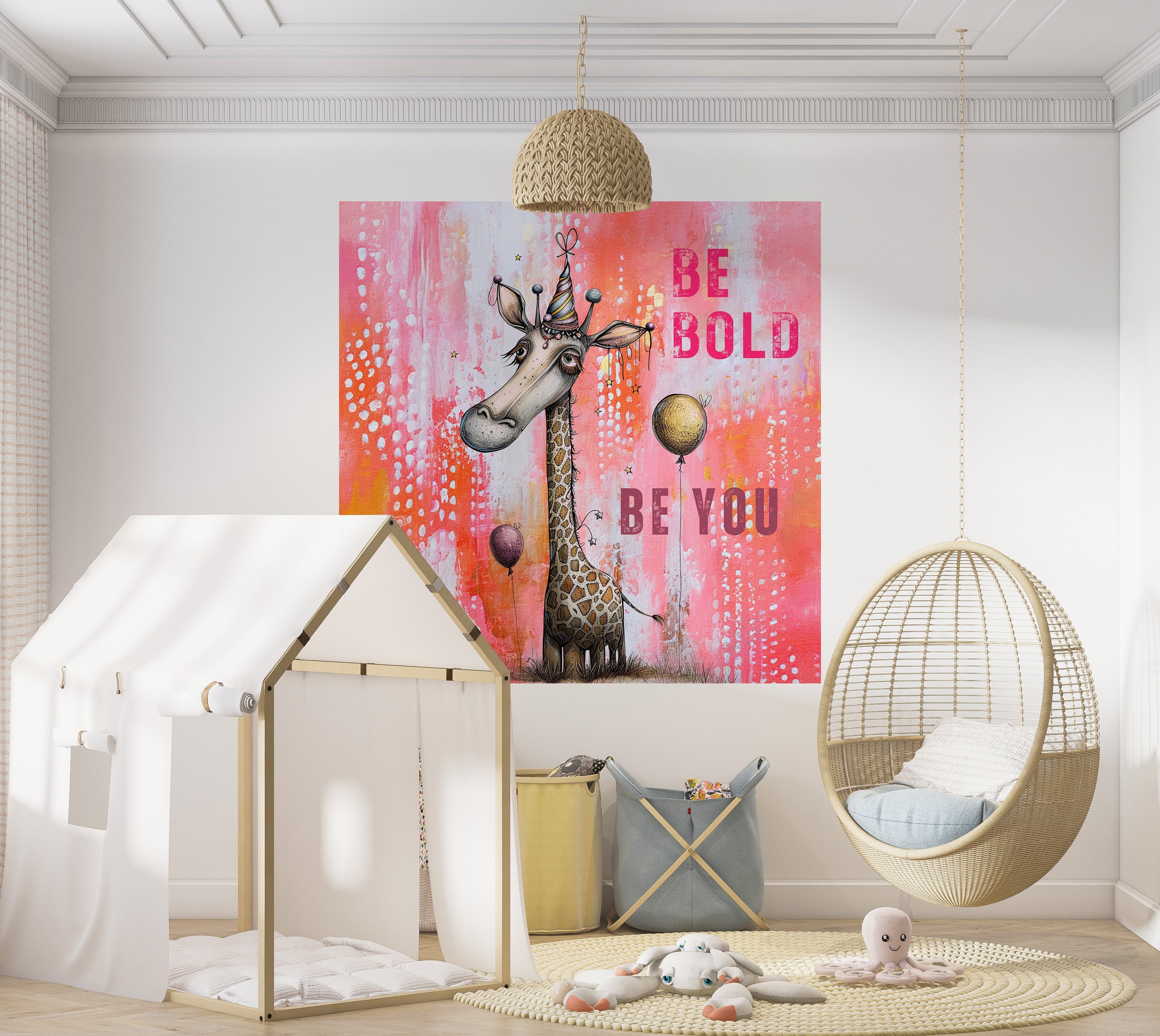 Premium Wallpaper Wall Mural - Giraffe Be Bold