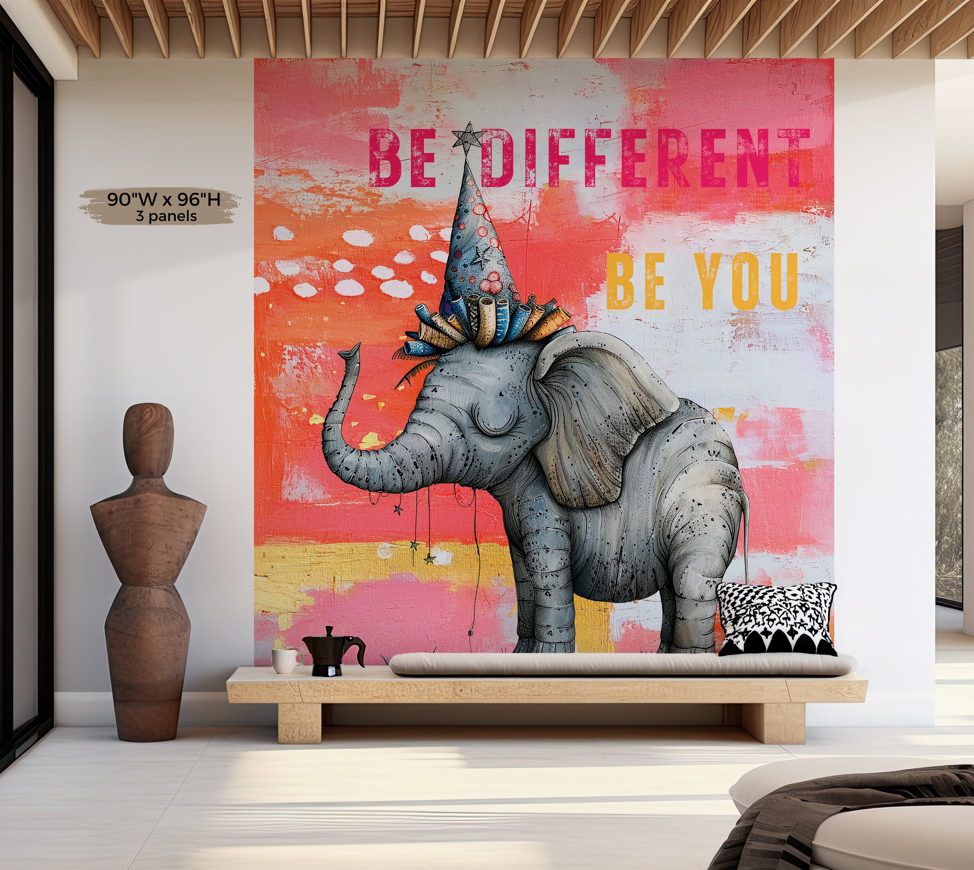 Premium Wallpaper Wall Mural - Elephant Be Different