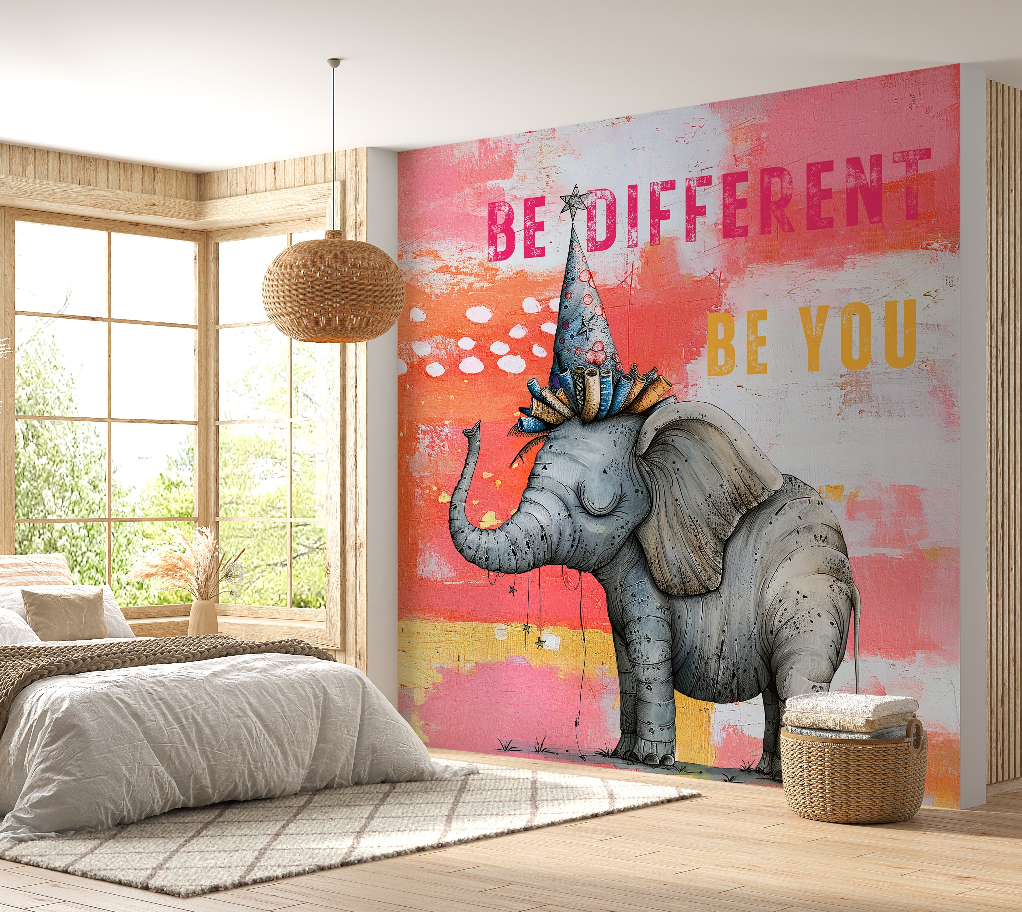 Premium Wallpaper Wall Mural - Elephant Be Different