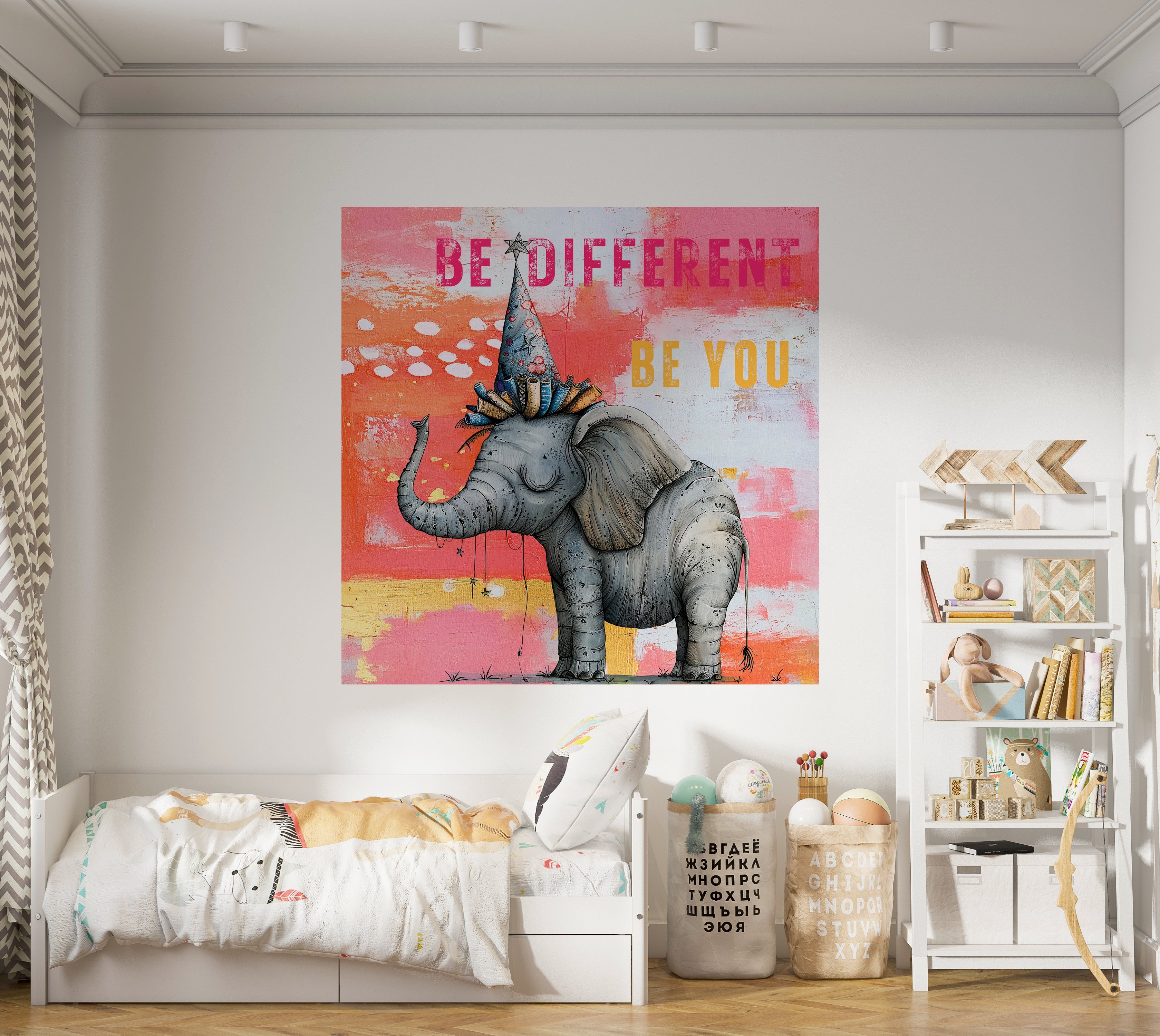 Premium Wallpaper Wall Mural - Elephant Be Different