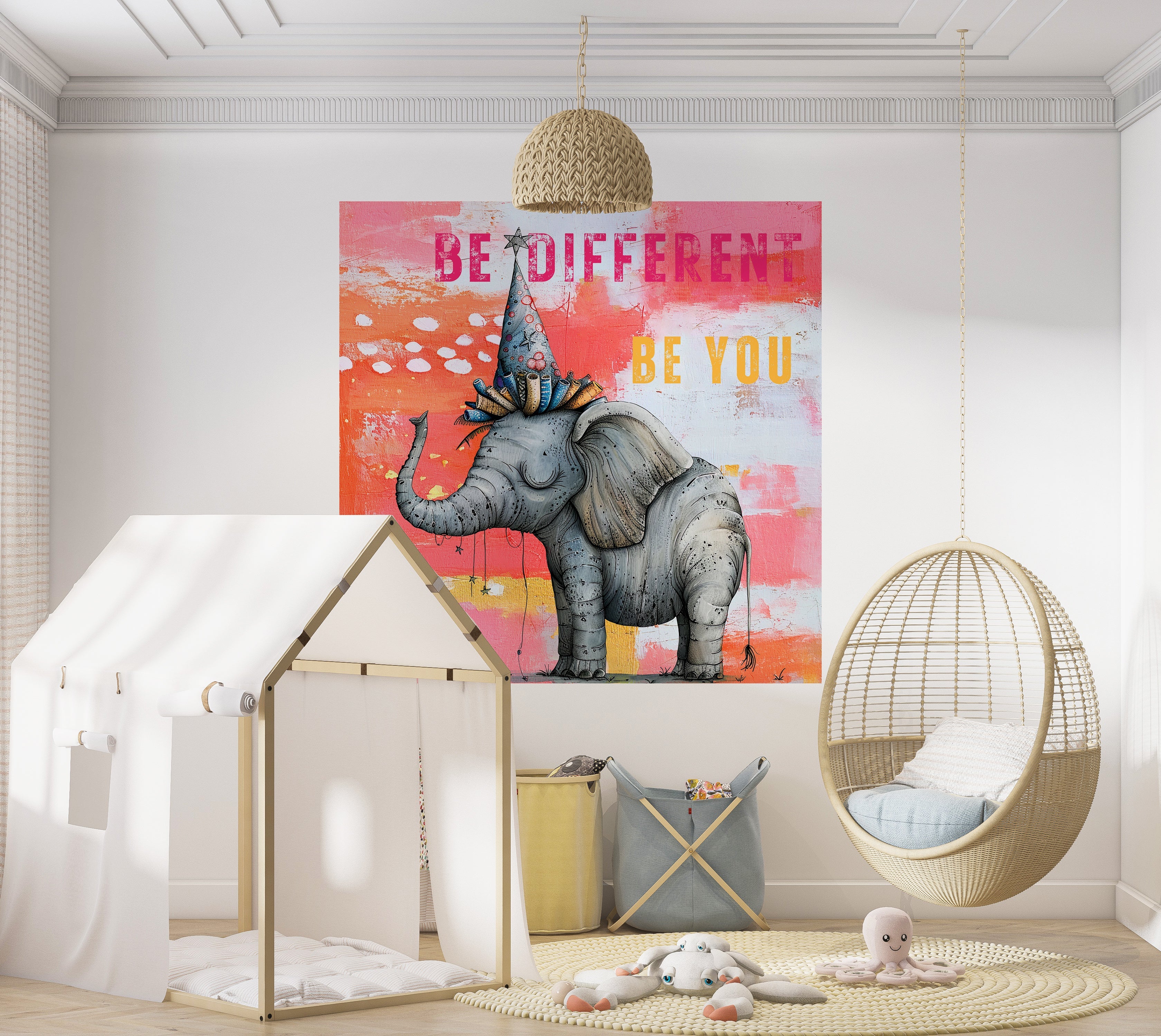 Premium Wallpaper Wall Mural - Elephant Be Different