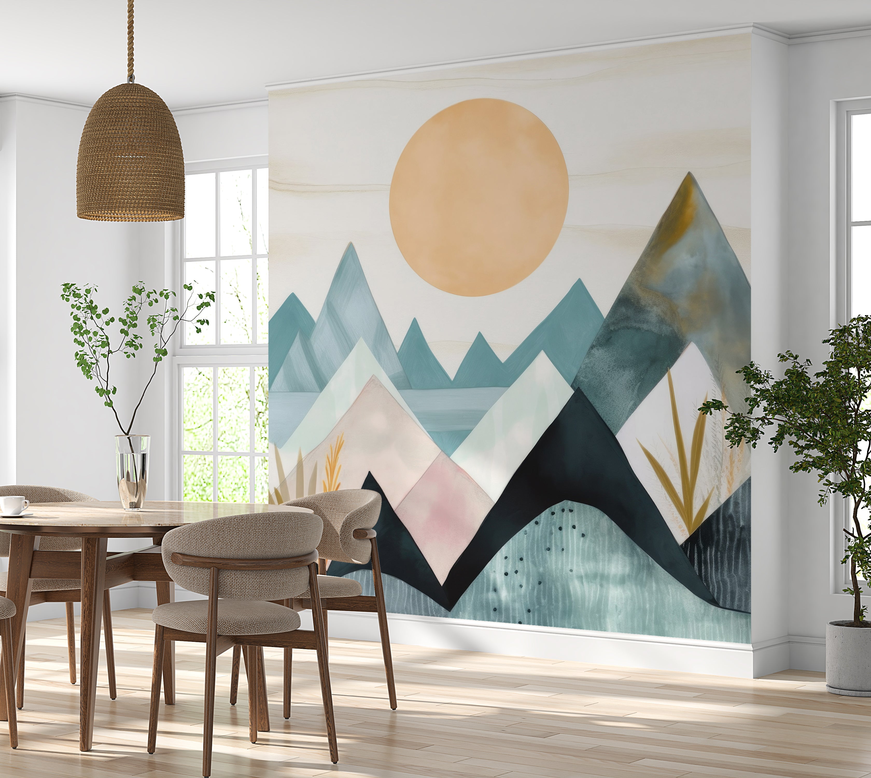 Premium Wallpaper Wall Mural - Blue Mountains