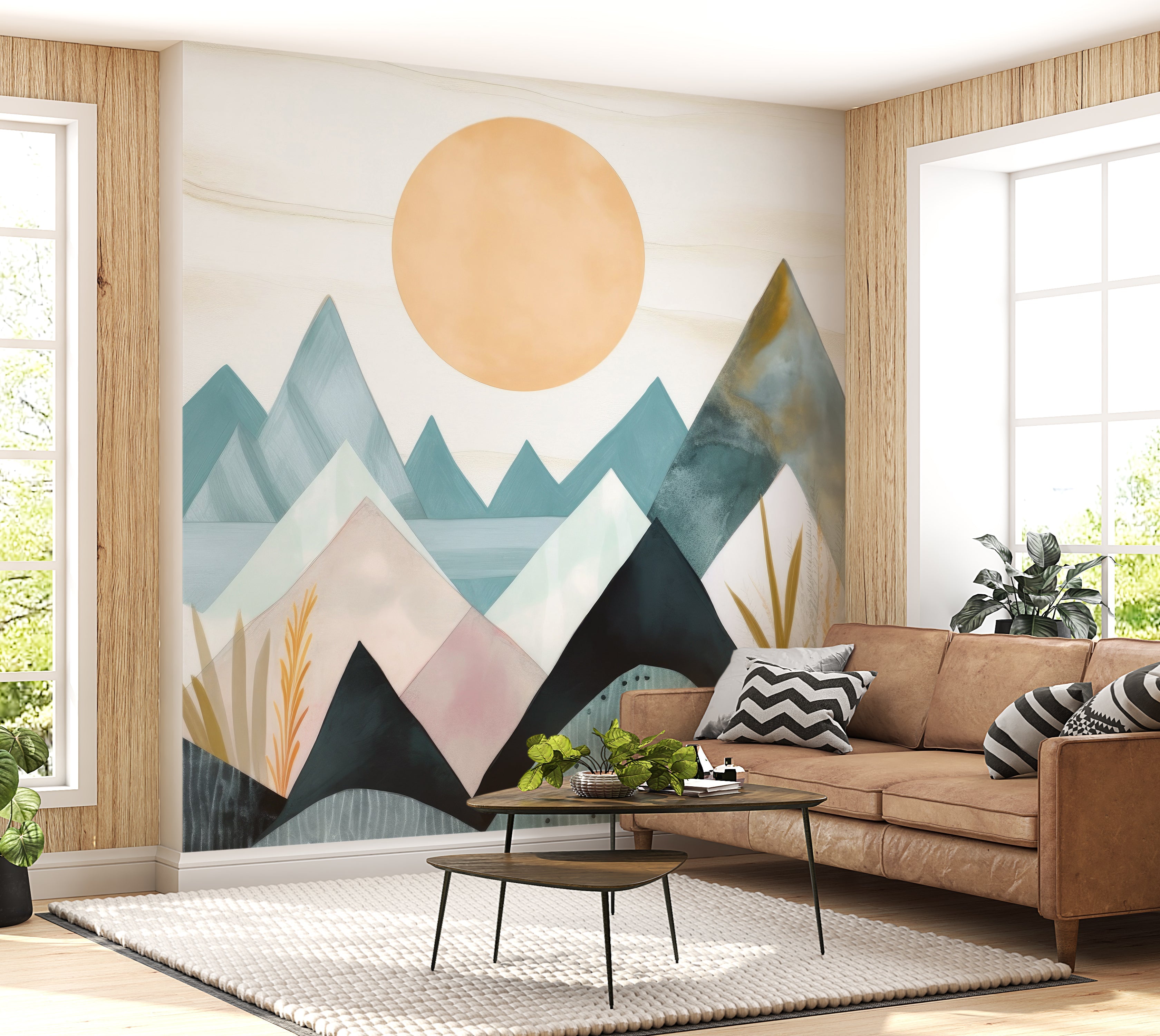 Premium Wallpaper Wall Mural - Blue Mountains