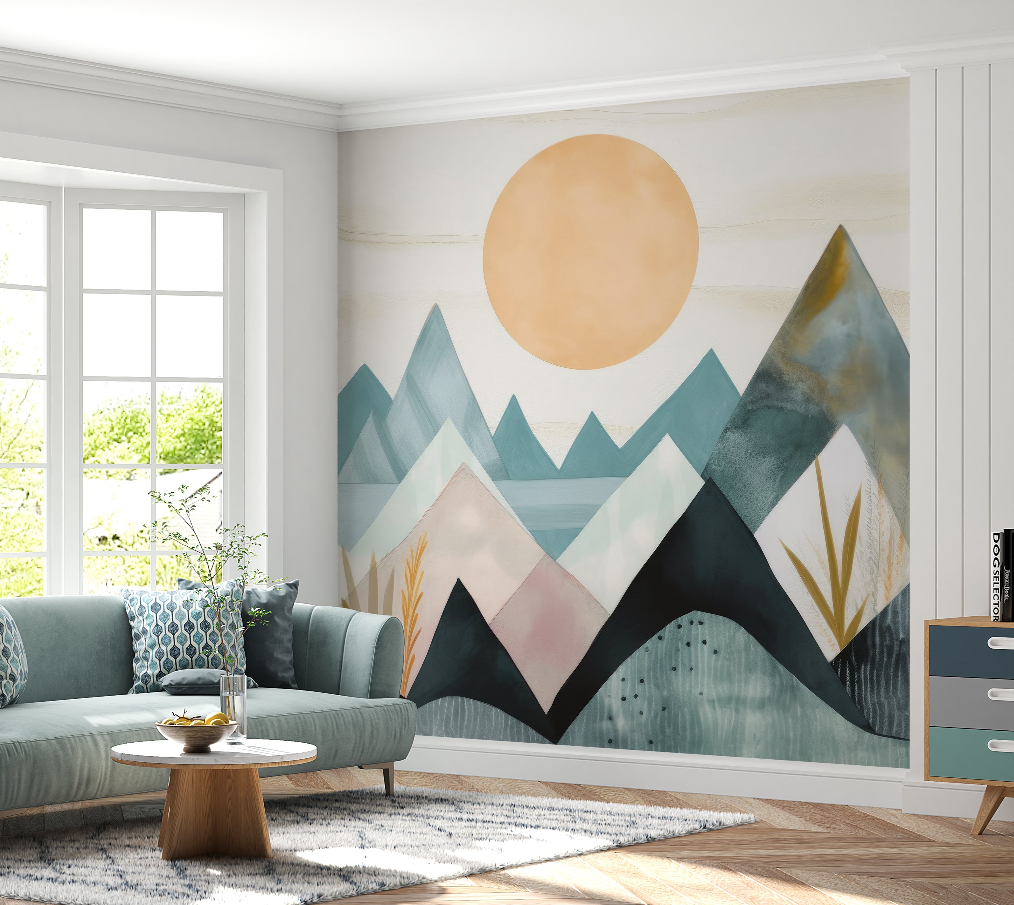 Premium Wallpaper Wall Mural - Blue Mountains