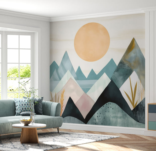 Premium Wallpaper Wall Mural - Blue Mountains-Tiptophomedecor