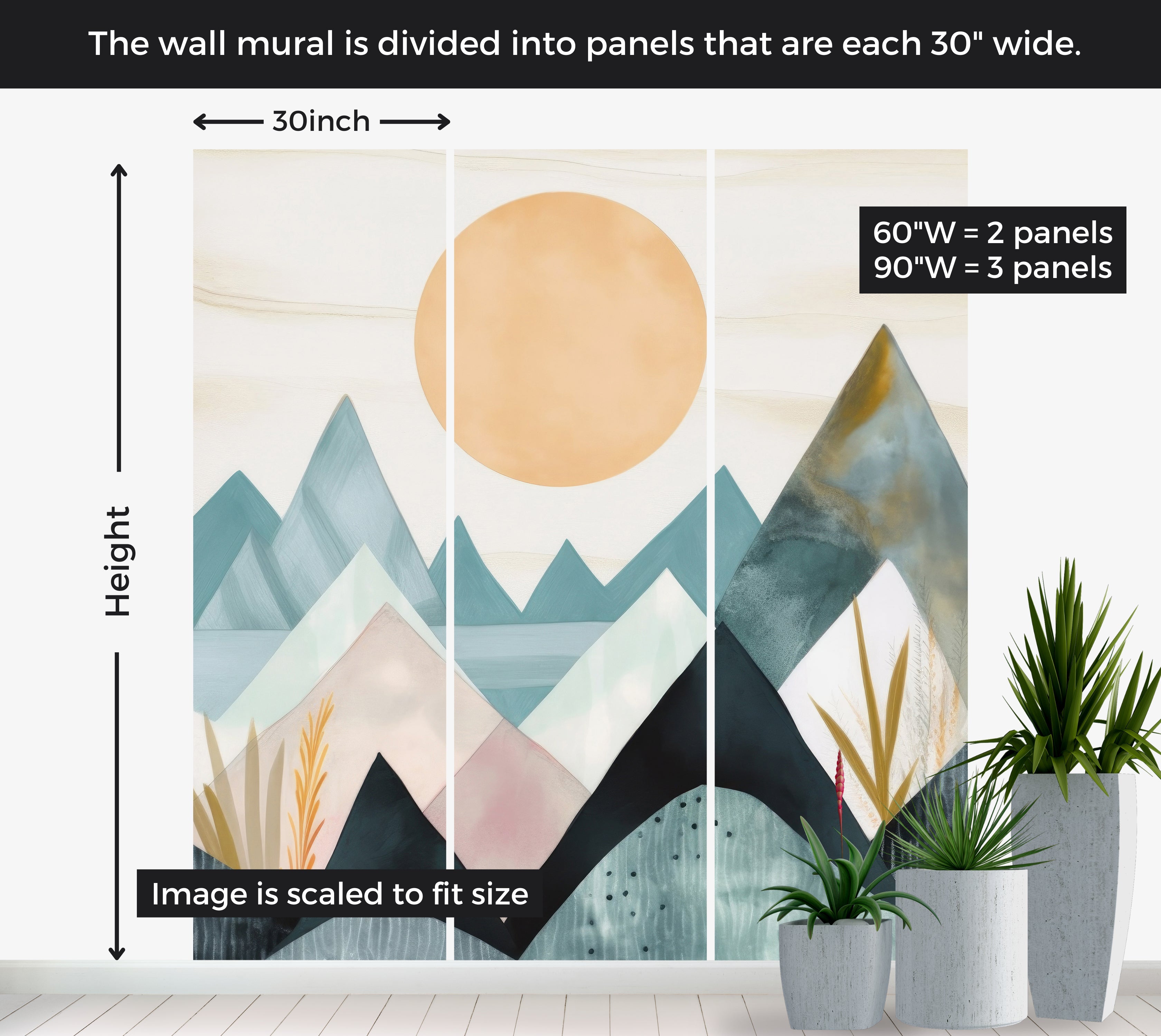 Premium Wallpaper Wall Mural - Blue Mountains