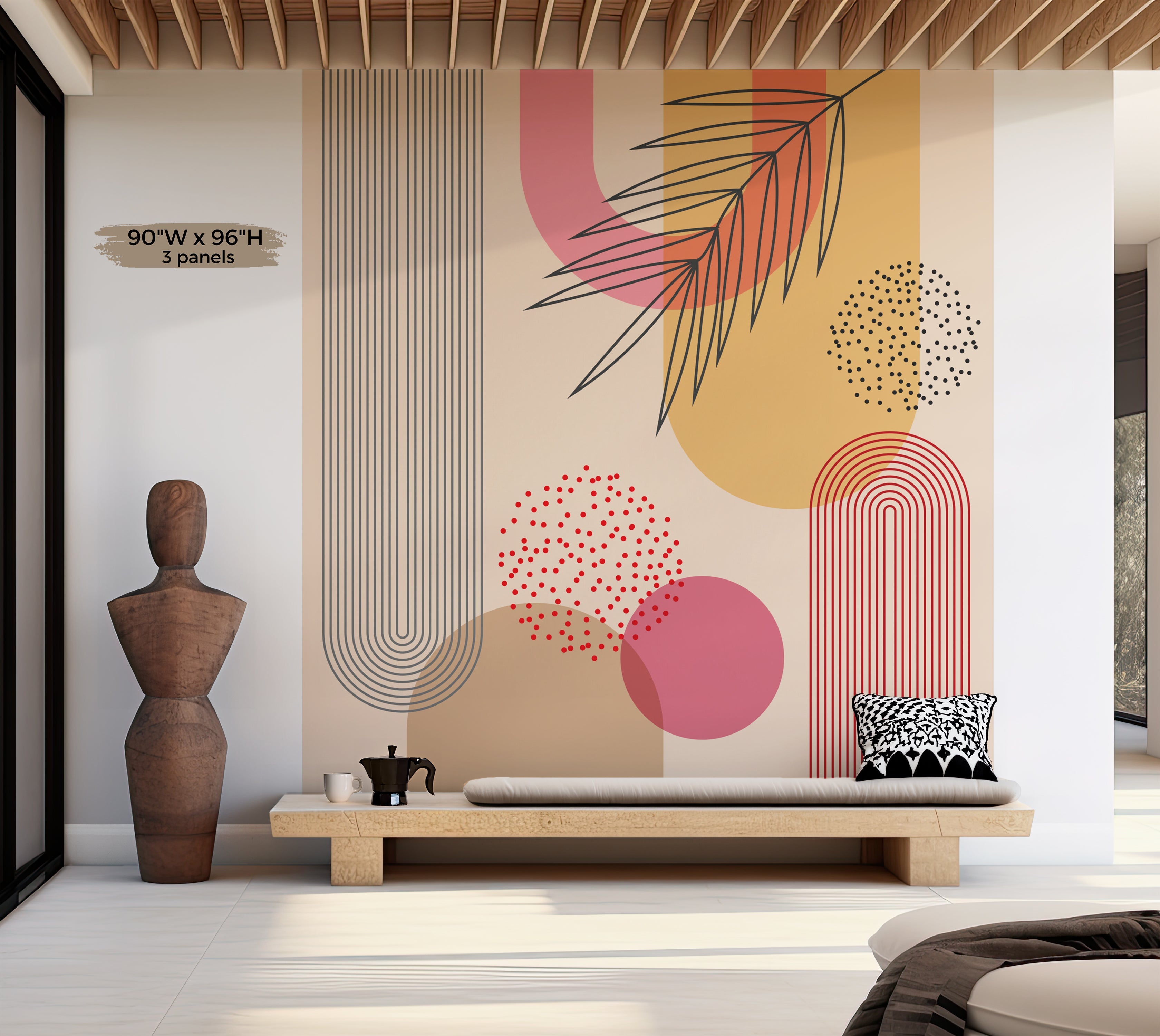 Premium Wallpaper Wall Mural - Mid Century Geometric