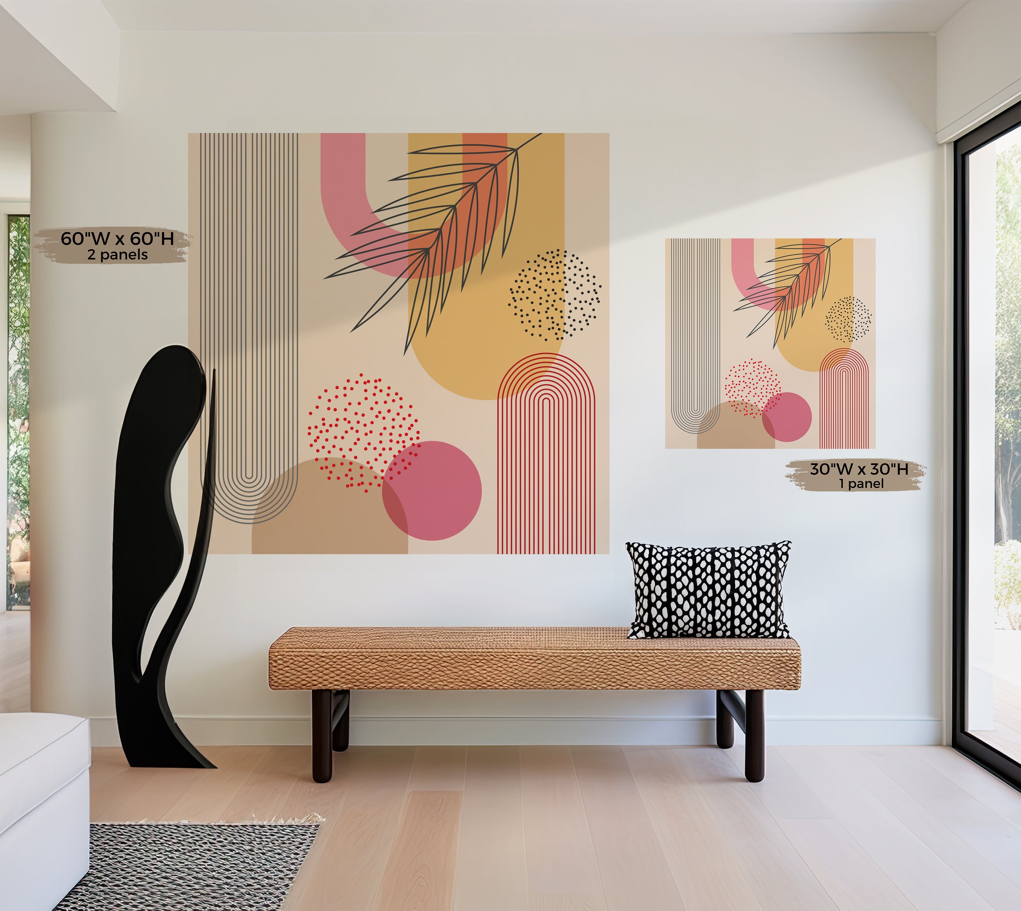 Premium Wallpaper Wall Mural - Mid Century Geometric