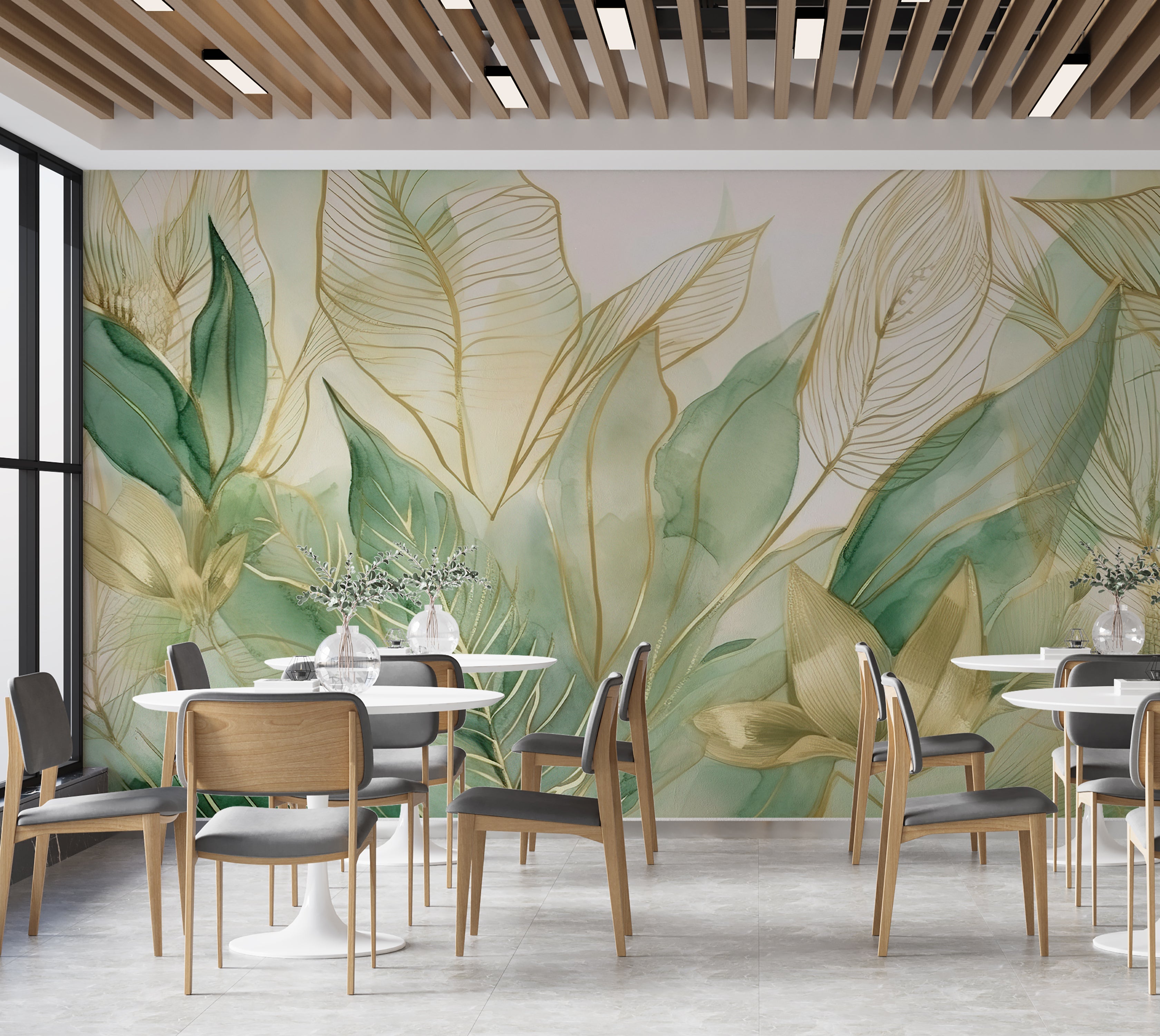 Premium Wallpaper Wall Mural - Modern Nature Art