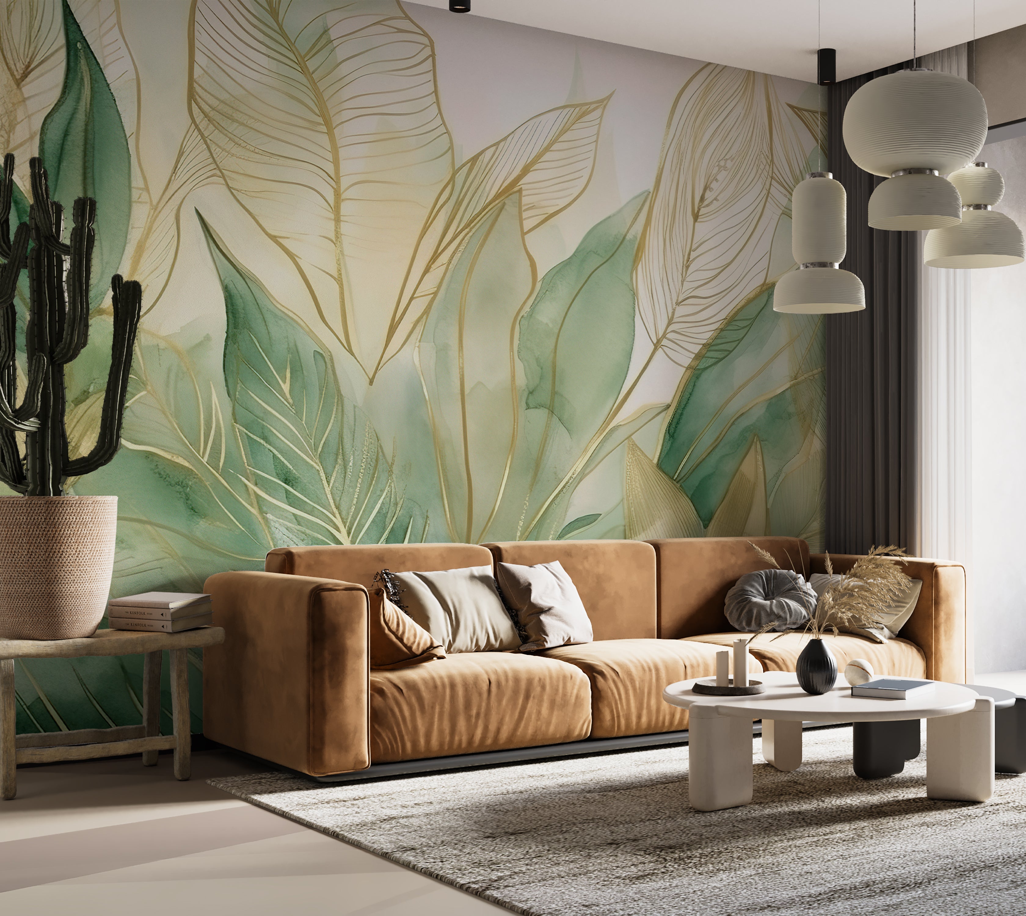 Premium Wallpaper Wall Mural - Modern Nature Art