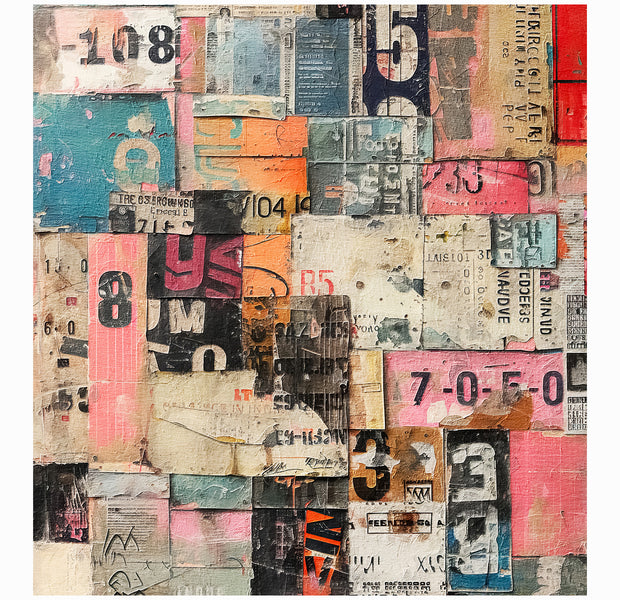 Peel & Stick Art Wall Mural - Urban Typography