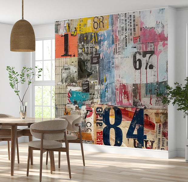 Peel & Stick Art Wall Mural - Urban Mixed Media
