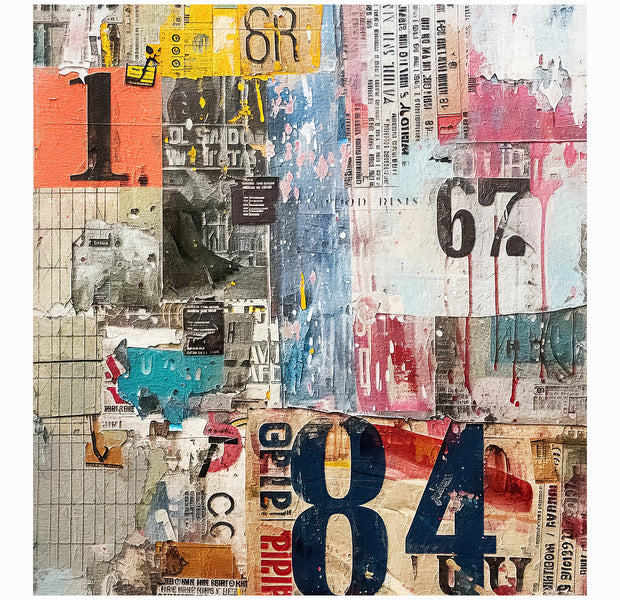 Peel & Stick Art Wall Mural - Urban Mixed Media